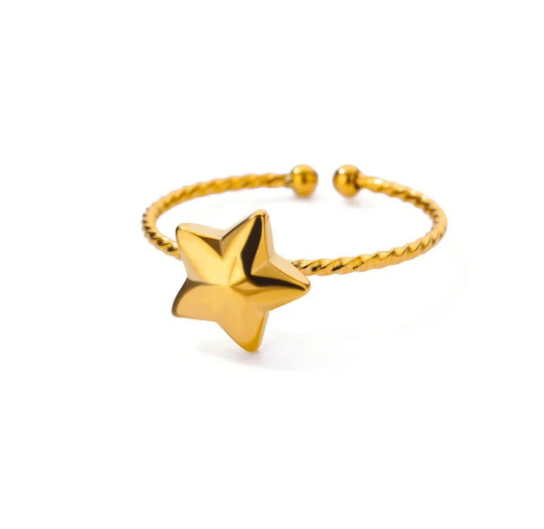 Zircon Double Star Rings