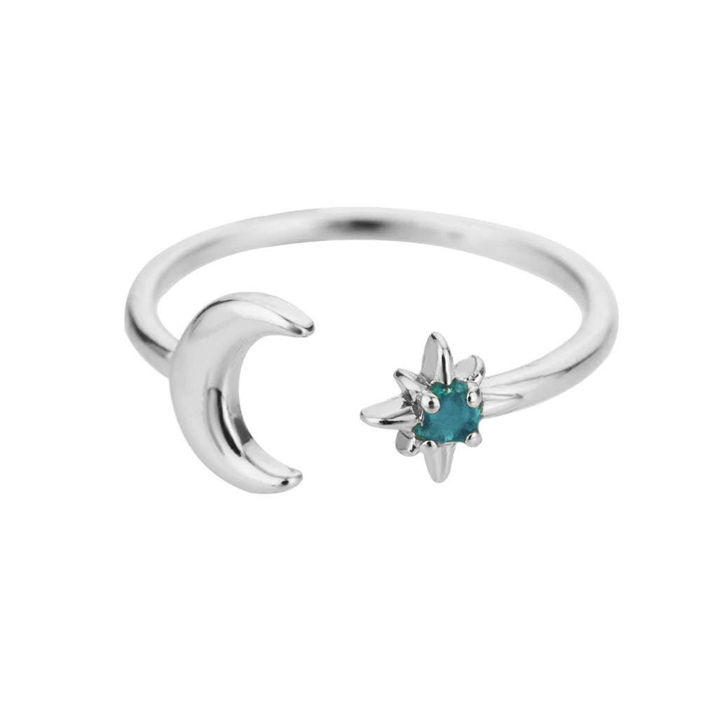 Zircon Double Star Rings