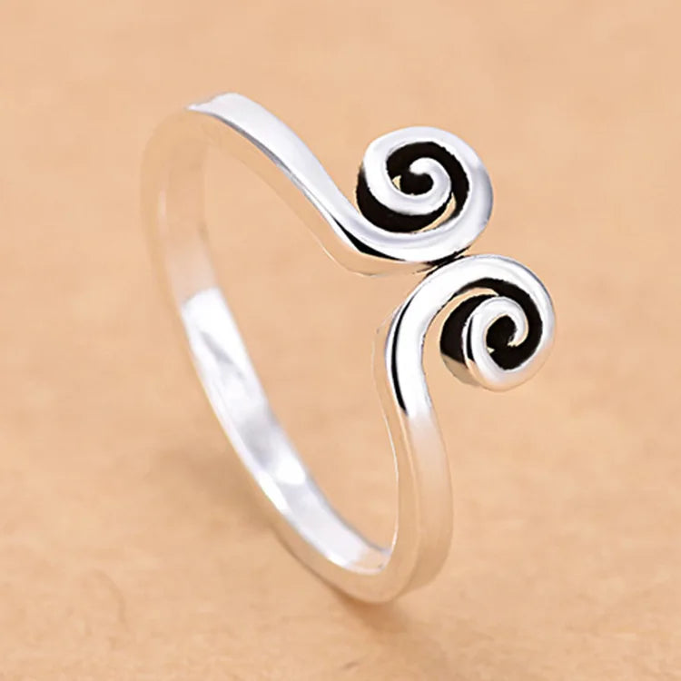 Hot 925 Sterling Silver Ring AAA Zircon Adjustable Simplicity Fashion Exquisite Women Jewelry Accessories Wedding Party Gift