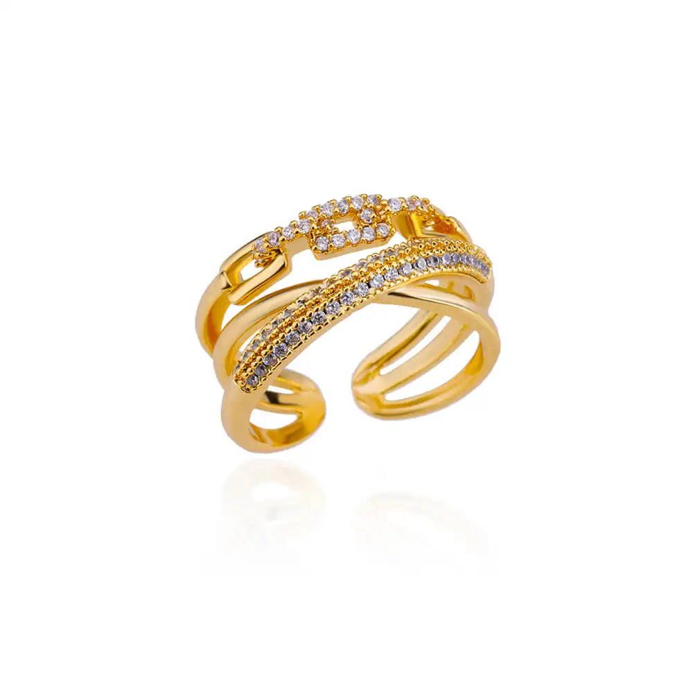 Zircon Double Star Rings