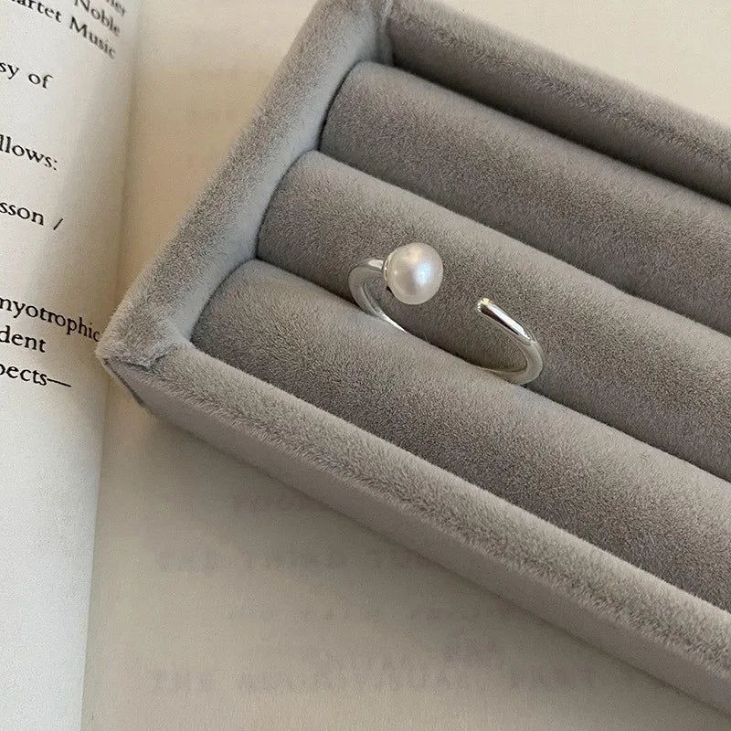 VENTFILLE 925 Sterling Silver Rings INS Fashion Hip Hop Vintage Couples Hollow Lines Punk Thai Silver Party Adjustable Jewelry