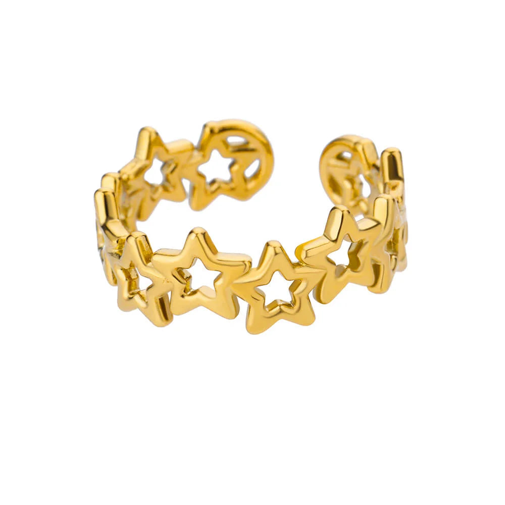Zircon Double Star Rings