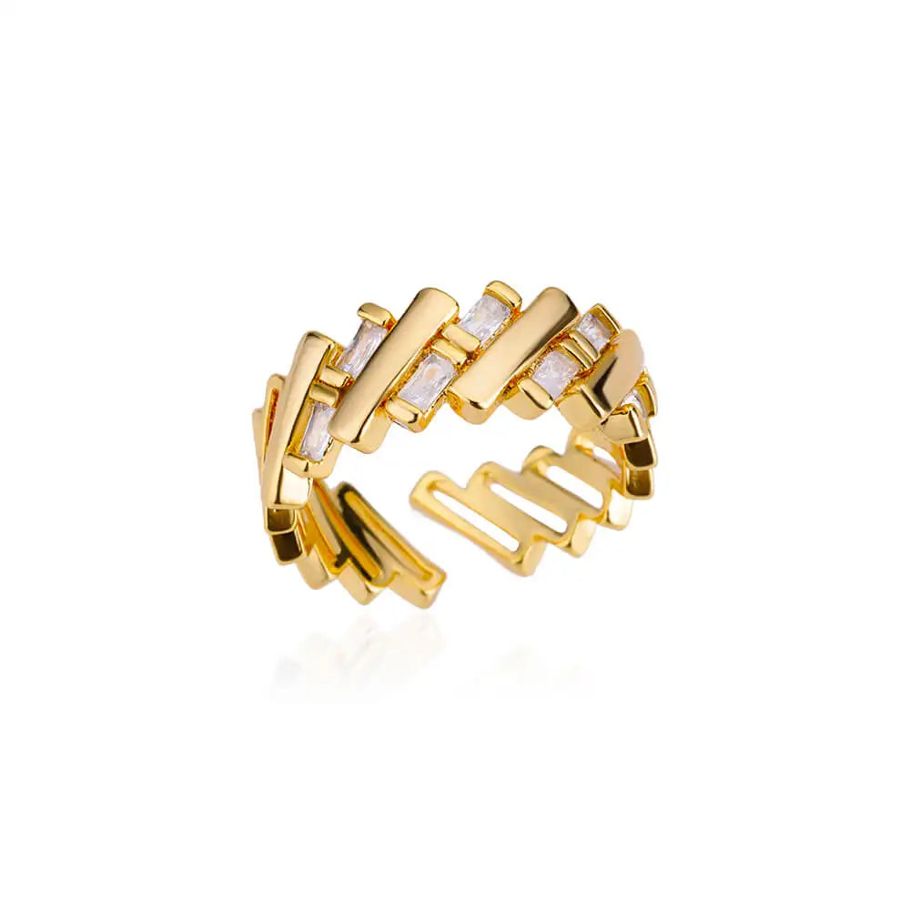 Zircon Double Star Rings