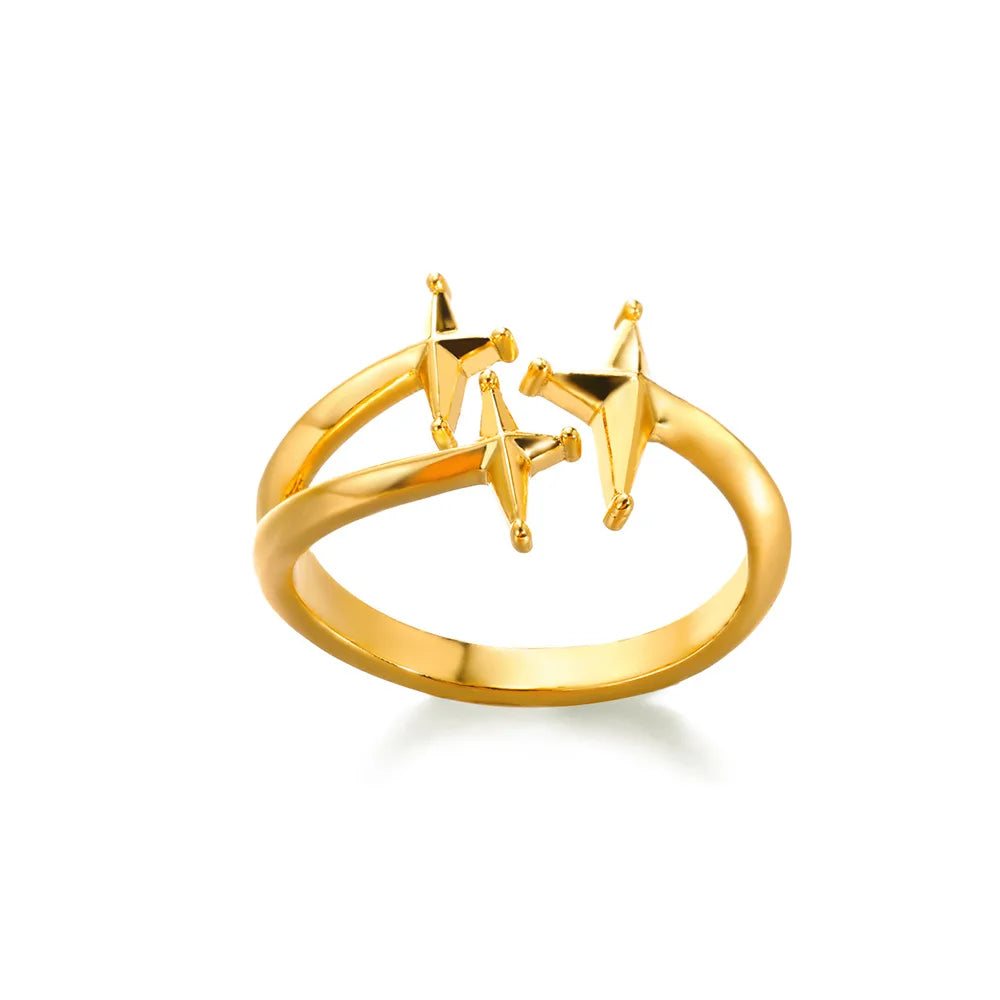 Zircon Double Star Rings