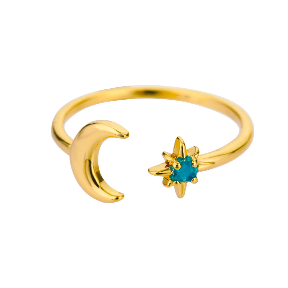 Zircon Double Star Rings
