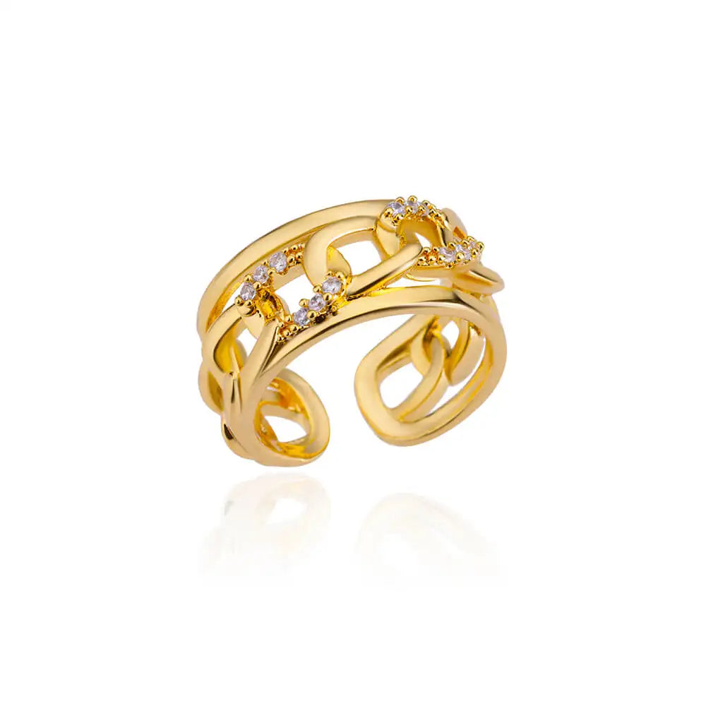 Zircon Double Star Rings