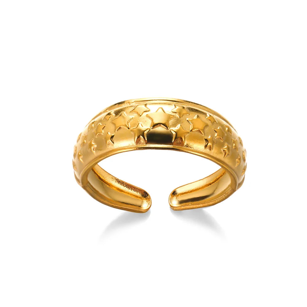Zircon Double Star Rings
