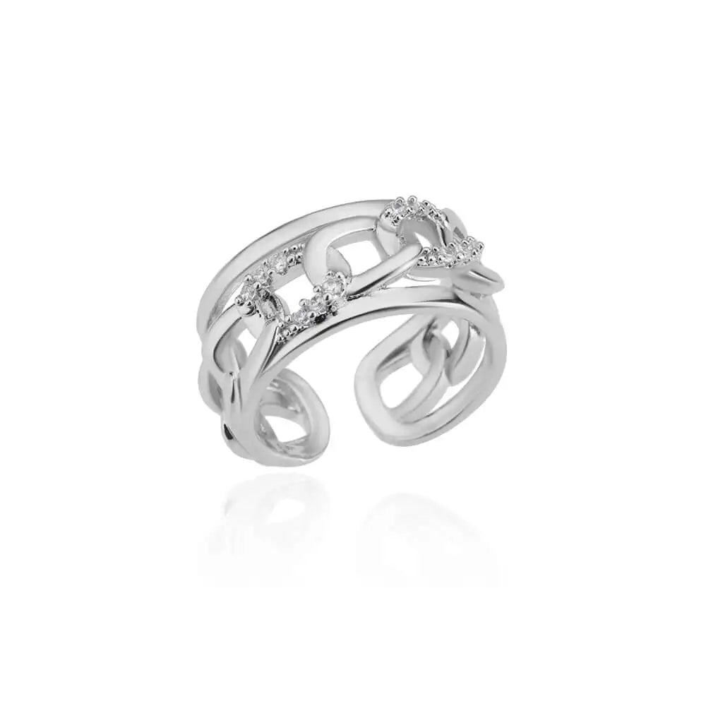 Zircon Double Star Rings