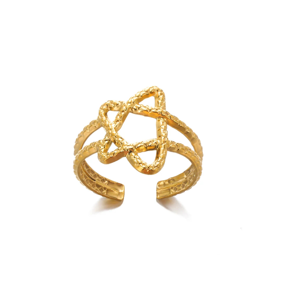Zircon Double Star Rings