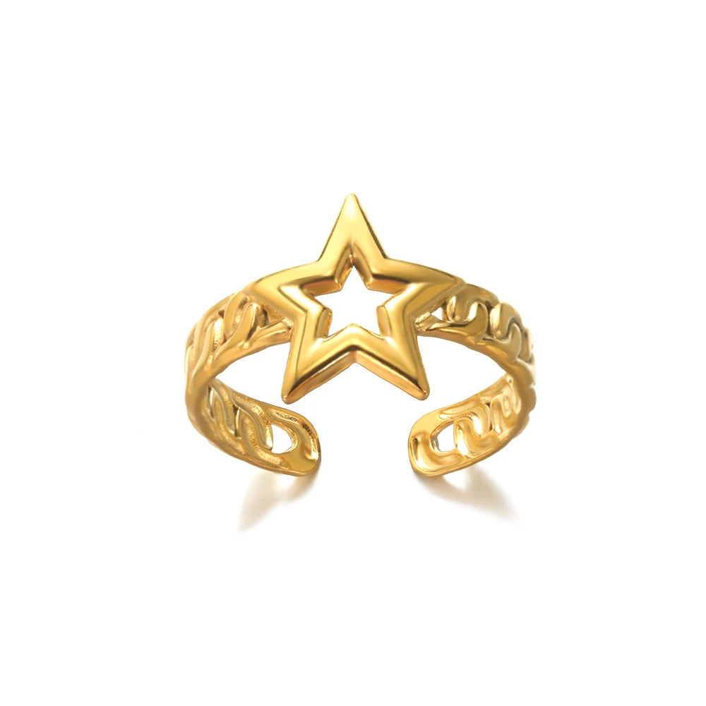 Zircon Double Star Rings