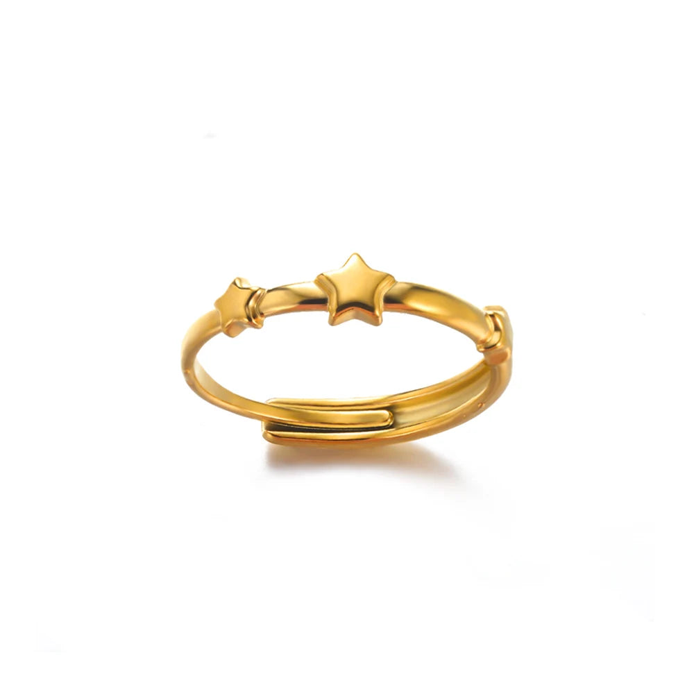 Zircon Double Star Rings
