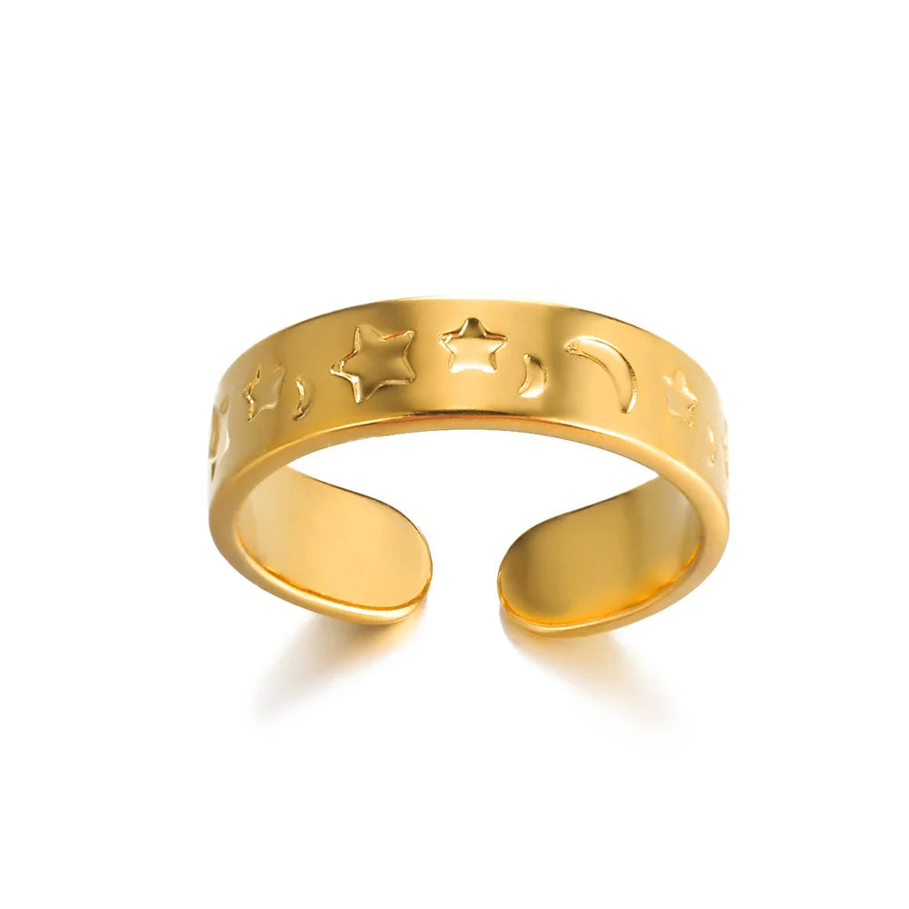 Zircon Double Star Rings