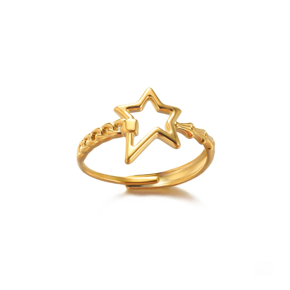 Zircon Double Star Rings